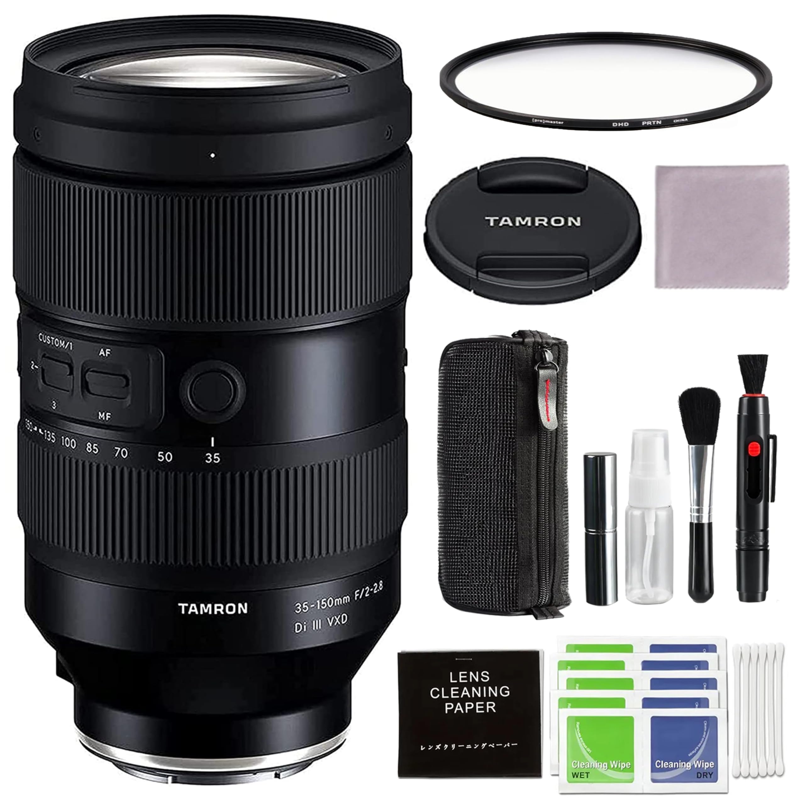 Tamron - 35-150MM F/2-2.8 Di iii Vxd Lens for Sony E with Pixel Connection Advanced Accessory and Travel Bundle - Black price history on PriceWatchPro