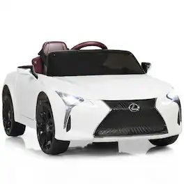 Gymax - 12V Licensed Lexus LC500 Kids Ride On Car w/ MP3 Remote Control - White