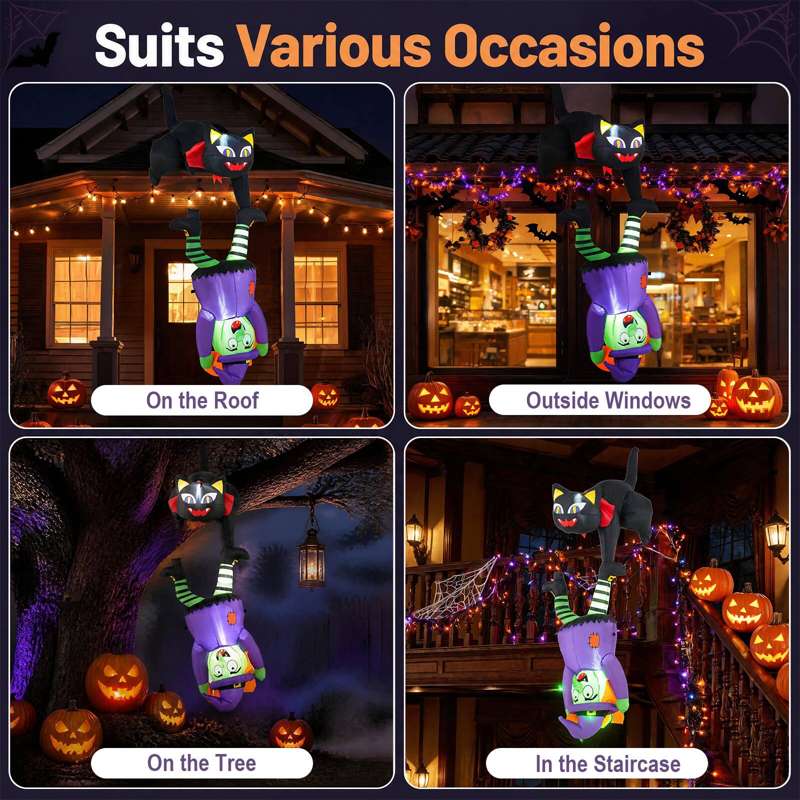 Suits Various Occasions

- On the Roof
- Outside Windows
- On the Tree
- In the Staircase