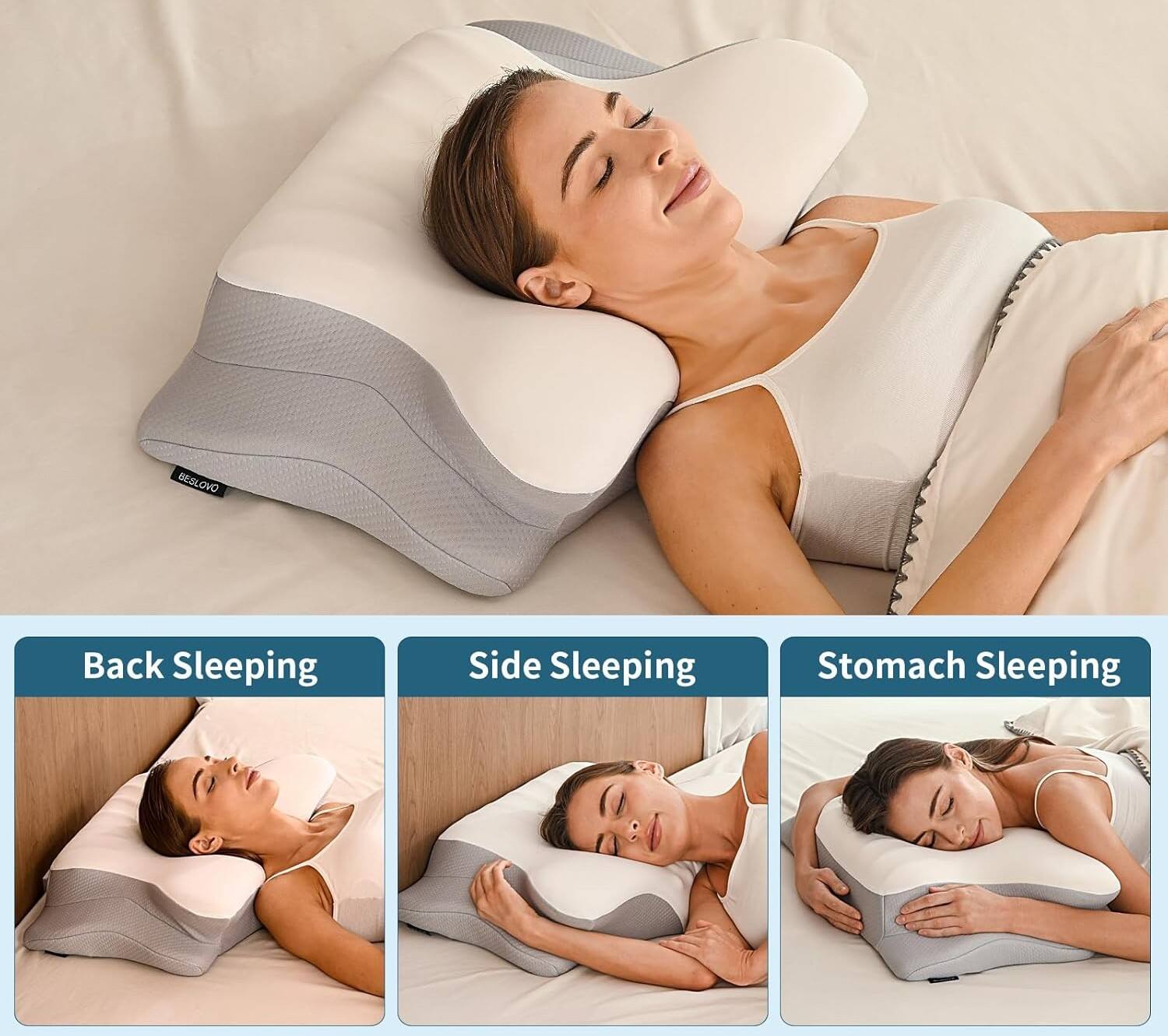 BESLOVO

Back Sleeping  
Side Sleeping  
Stomach Sleeping