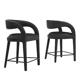 Pinnacle Vegan Leather Counter Stool Set of 2 by Modway - 0