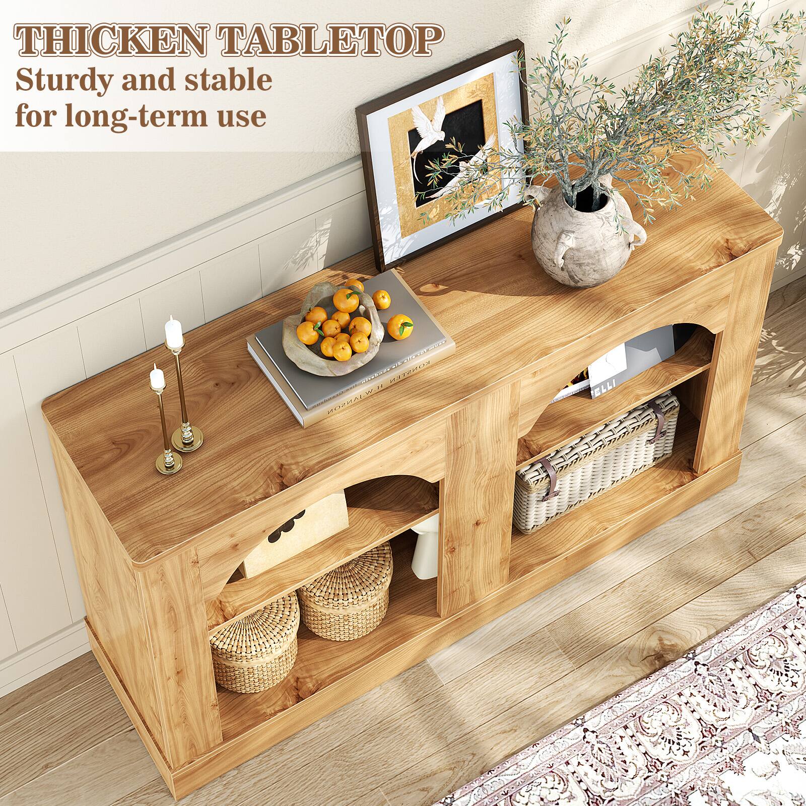 THICKEN TABLETOP  
Sturdy and stable for long-term use
