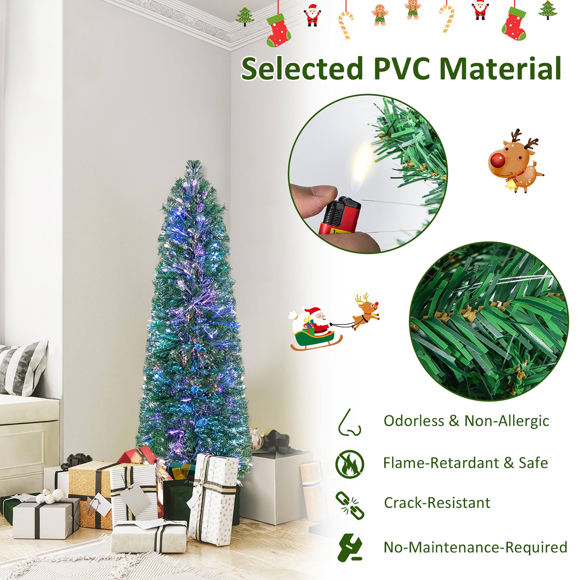Selected PVC Material

Odorless & Non-Allergic  
Flame-Retardant & Safe  
Crack-Resistant  
No-Maintenance-Required
