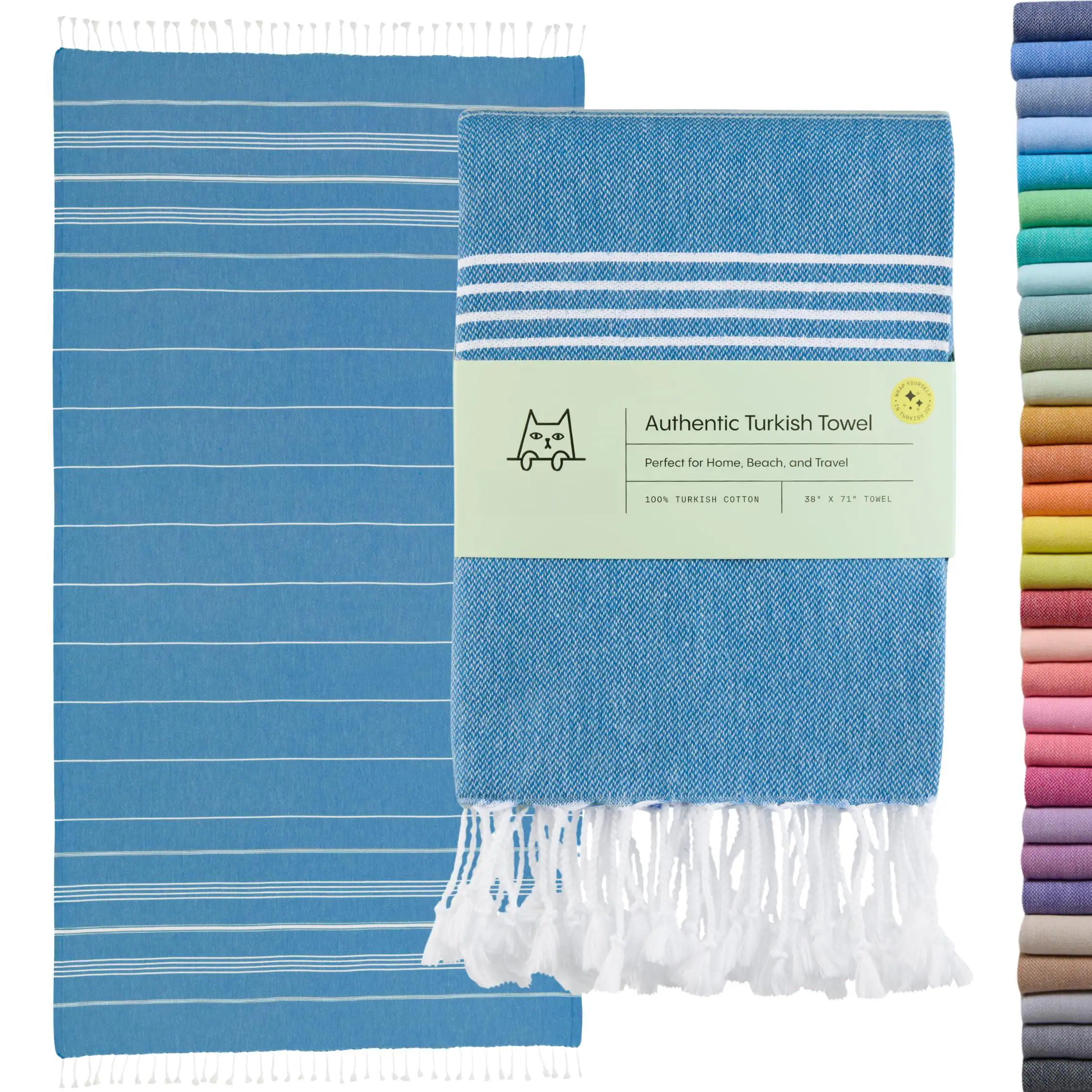 Blue Beach Towel (38" x 71")