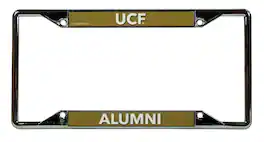 Rico Industries - Central-Florida Knight's UCF Alumni License Plate Frame - Designed for Upper or Lower Corner License Plate Stickers - Multi