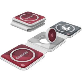 Keyscaper - Washington State Cougars 3-in-1 Foldable Charger - White