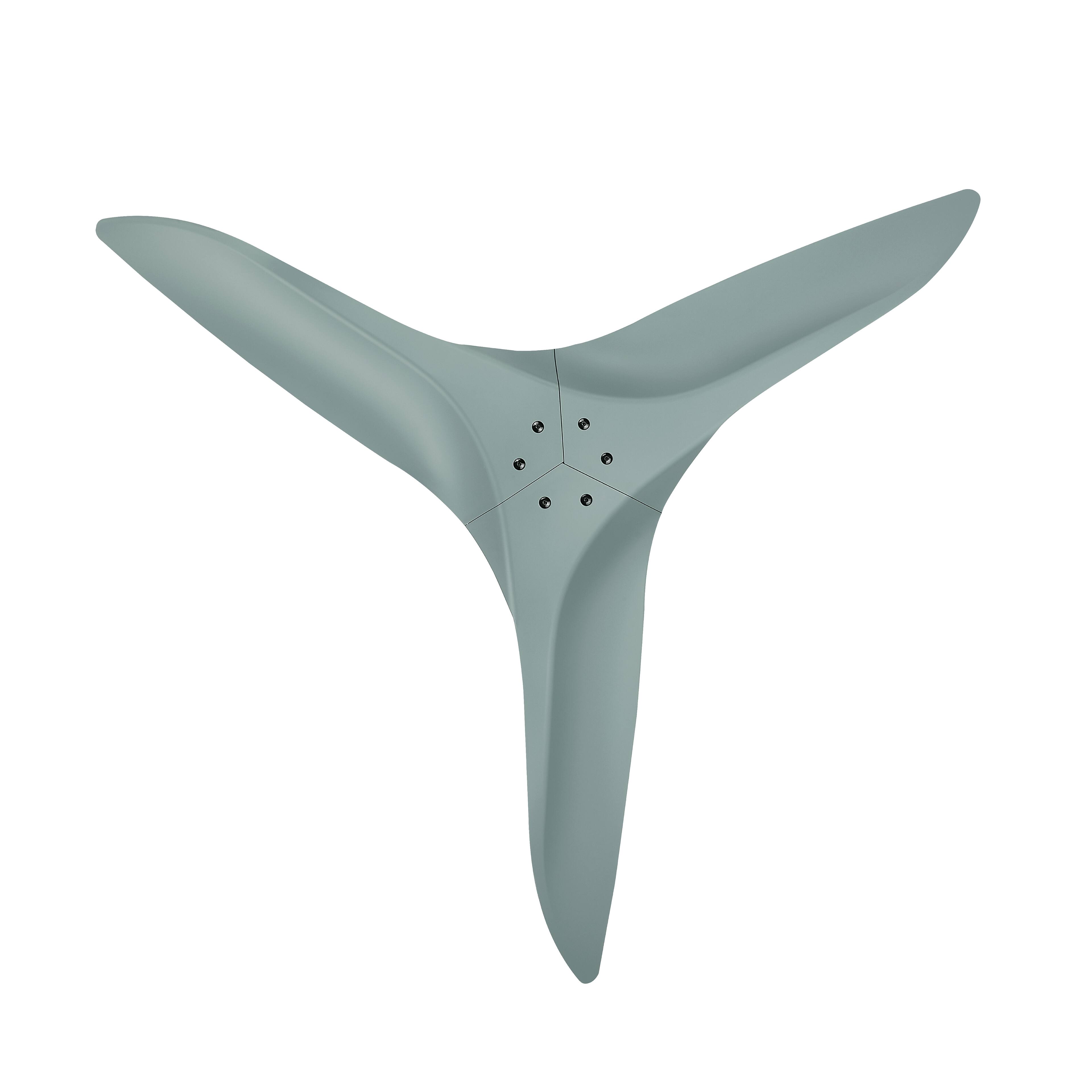 Alt View 3. Parrot Uncle - 52" Modern Sage Green DC Motor No Light Ceiling Fan with Remote - Sage Green.