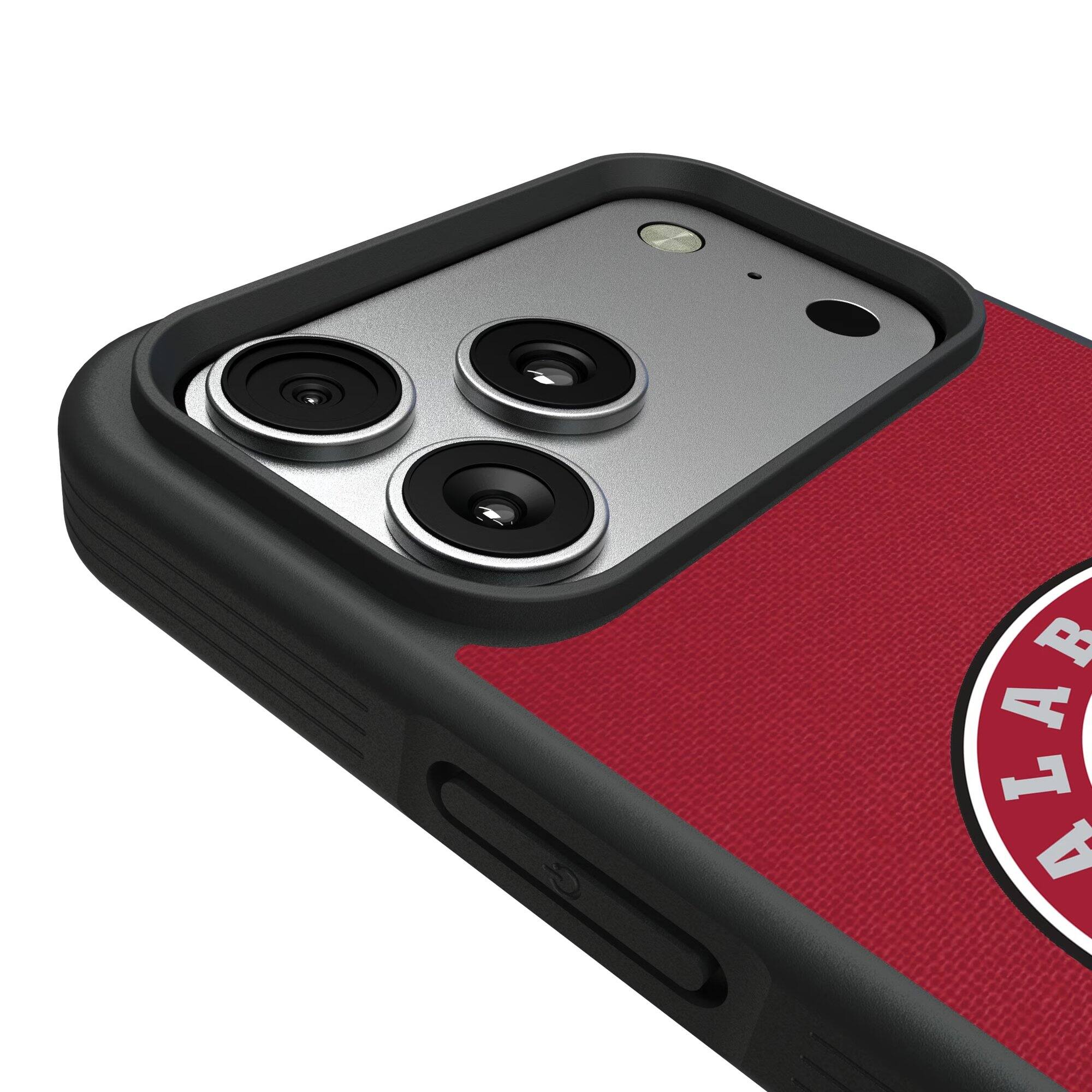 Alt View 2. Keyscaper - Alabama Crimson Tide Bump Case with 8.2ft Drop Protection - 16 Pro - Multicolor.