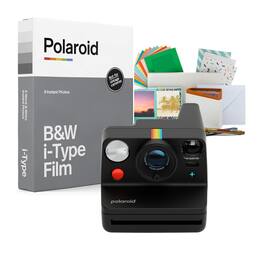 Polaroid - Now Plus Gen 3 Black Instant Camera with Two Lens AF System Bundle