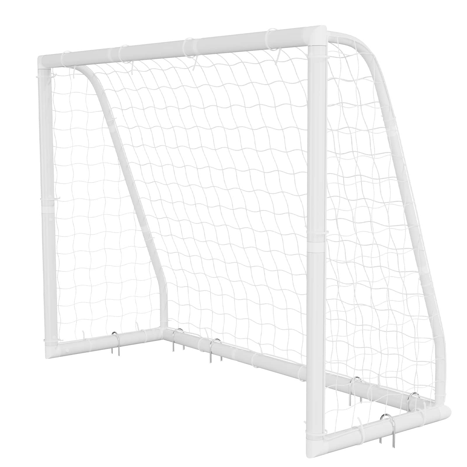 VEVOR - Soccer Goal 8 x 6 FT PVC Soccer Goal for Backyard with PE Net, Portable Weatherproof Set, with High-Strength PE Net - White price history on PriceWatchPro