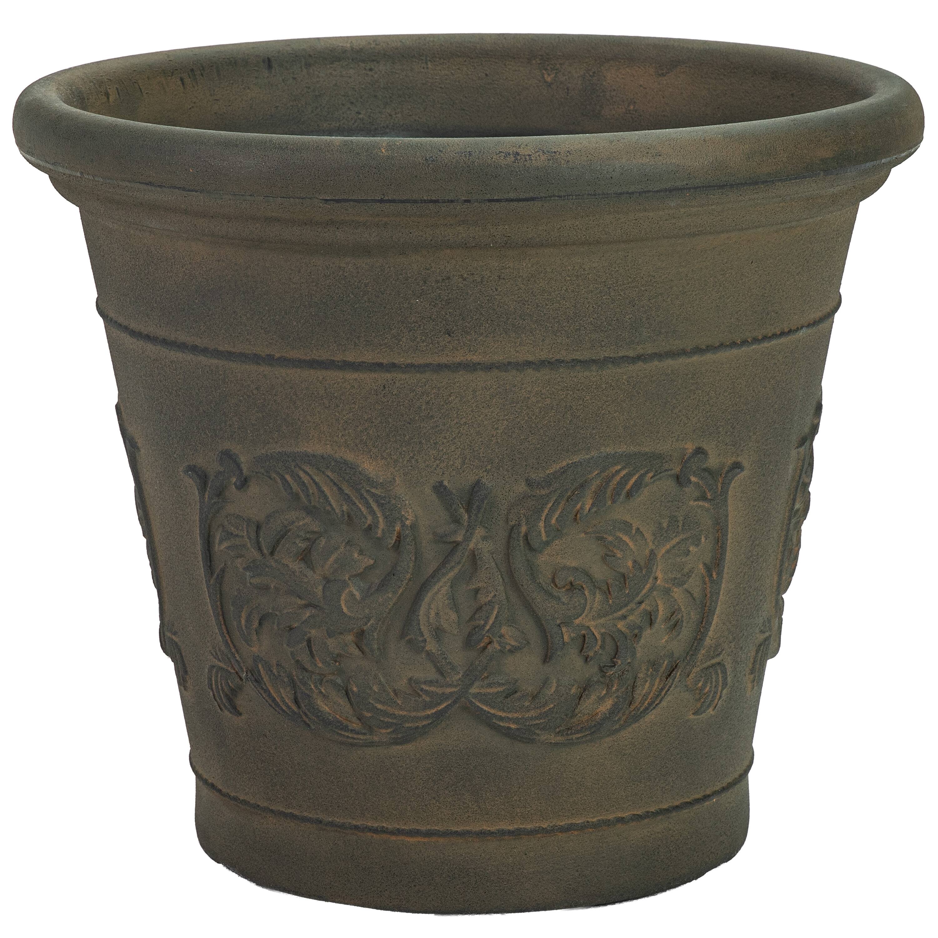 Sunnydaze - 16 in Arabella Polyresin Outdoor Planter - Sable price history on PriceWatchPro