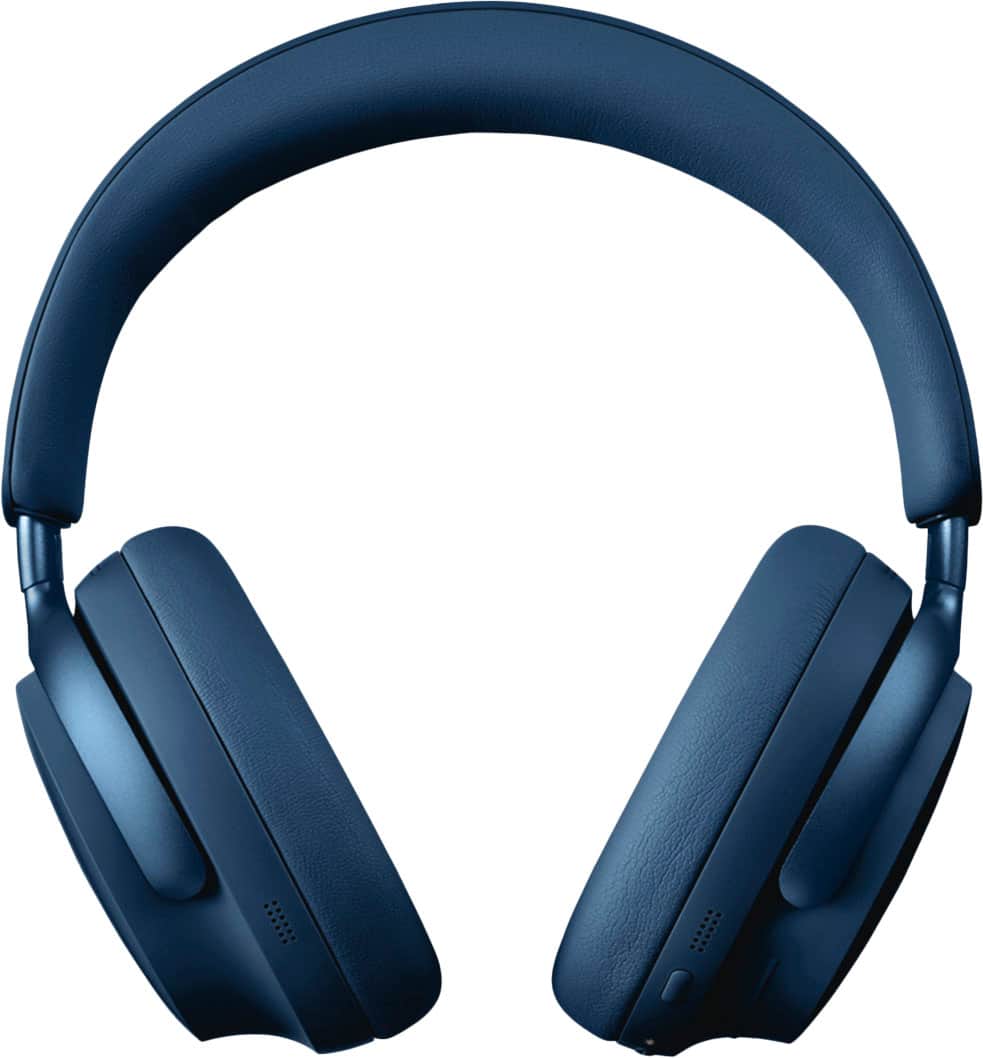 Angle. Bose - QuietComfort Ultra Wireless Noise Cancelling Over-the-Ear Headphones - Lunar Blue.