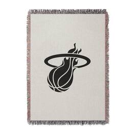 Chad & Jake - Miami Heat Woven Blanket - White