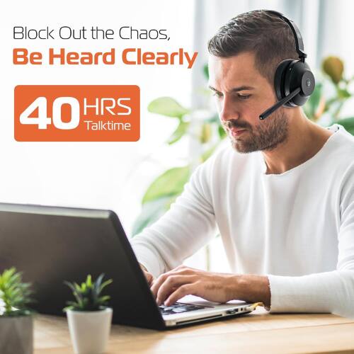 Block Out the Chaos,  
Be Heard Clearly  

40 HRS Talktime