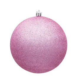 Vickerman - 15.75" Glitter Ball Drilled - Pink