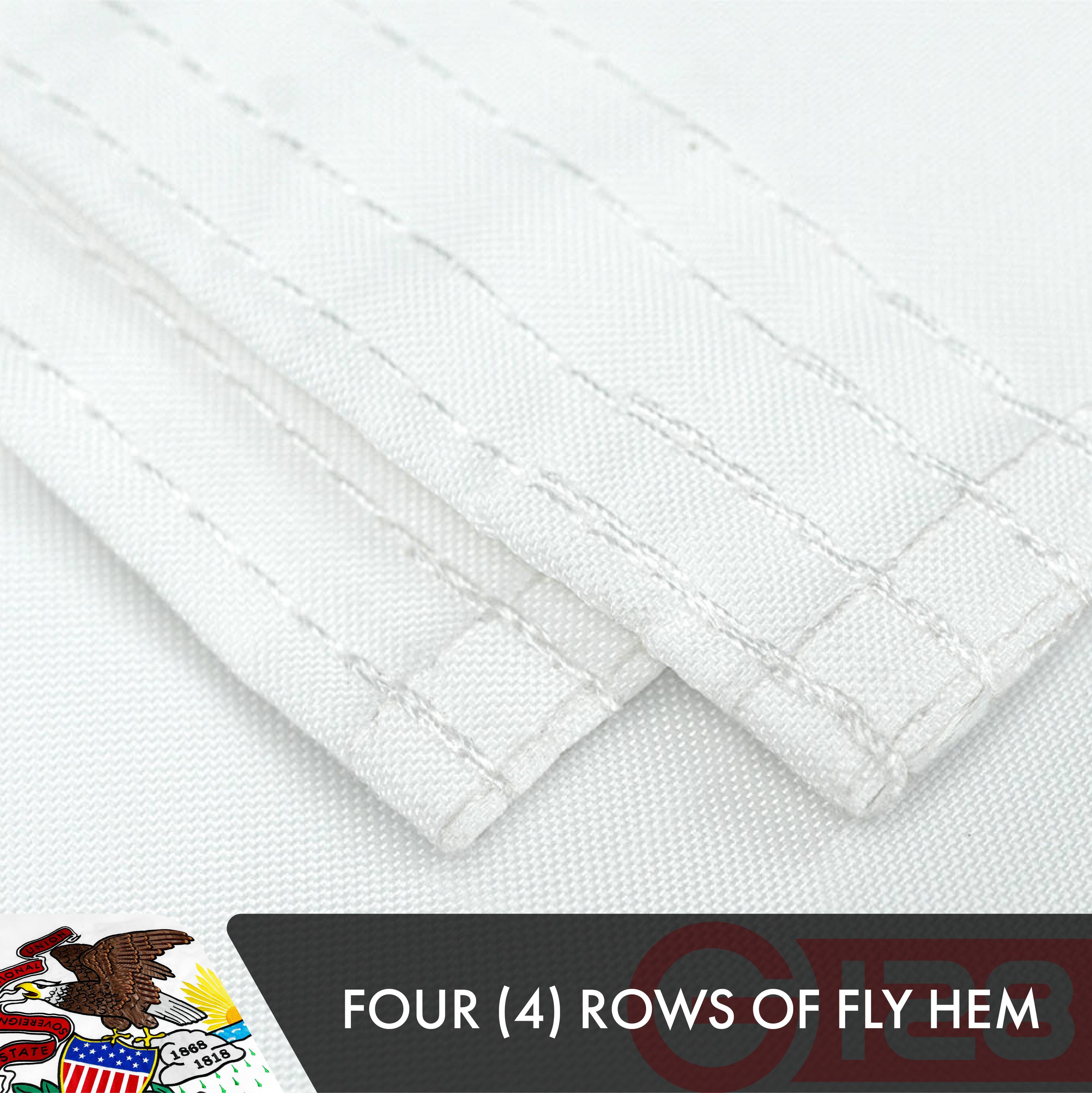 R. NA VOISEBAON STATE 1868 1815 FOUR (4) ROWS OF FLY HEM