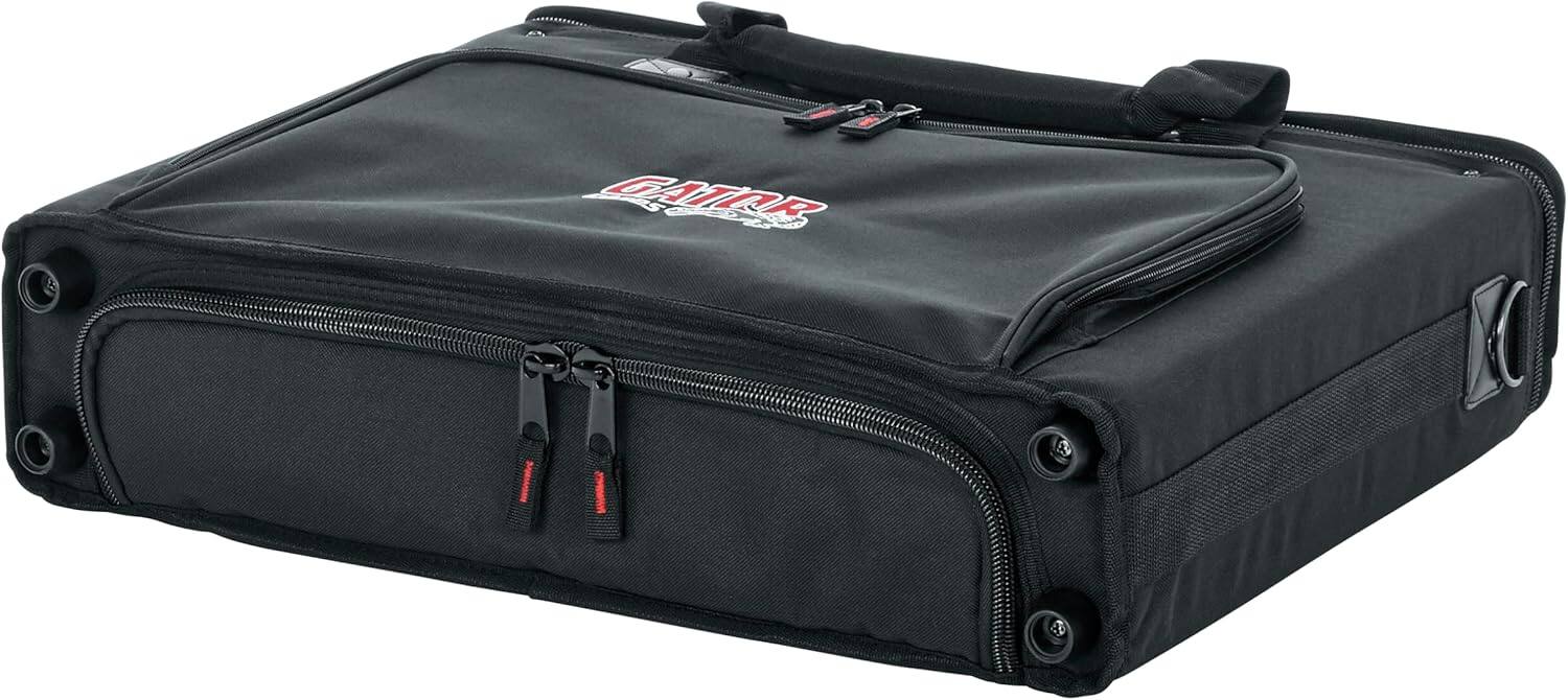 Back. Gator - 2U Lightweight Portable Rack Bag with 14-Inch Depth, Plywood Interior and Shoulder Strap.