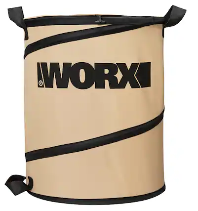 Front. WORX - 26 Gallon Collapsible Leaf Bin.