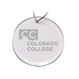 Jardine - Colorado College Tigers 3'' Glass Round Ornament - Multicolor