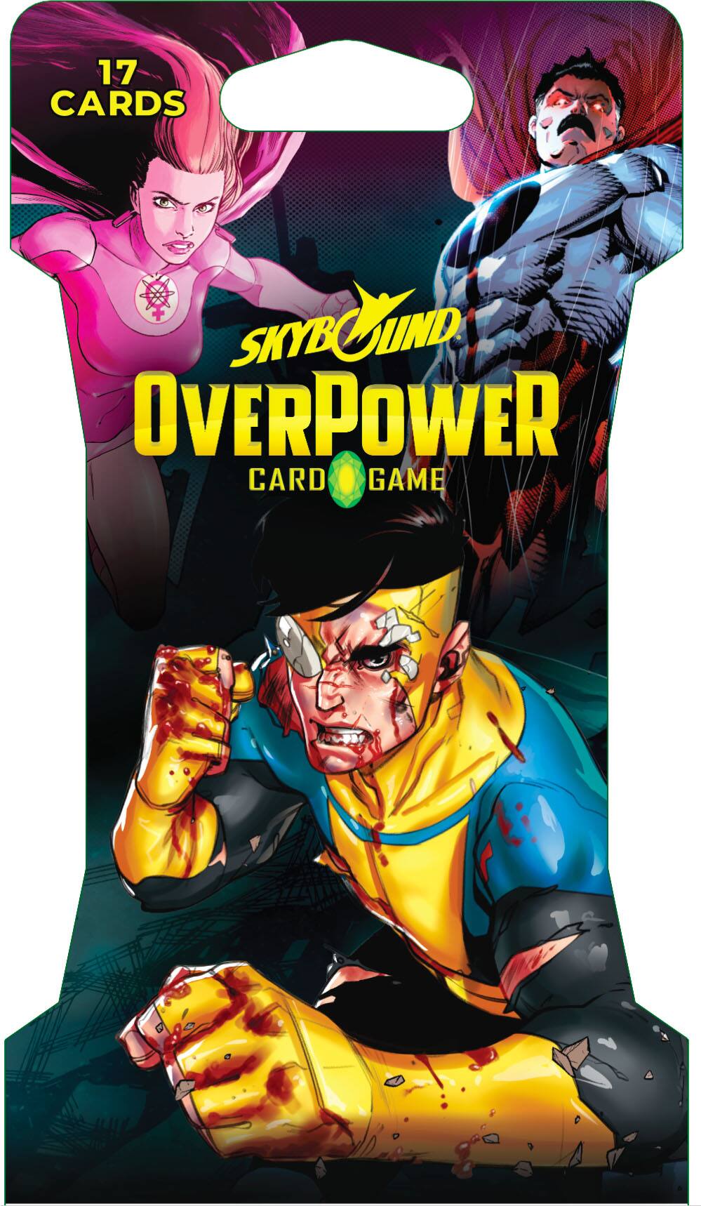17 CARDS  
SKYBOUND OVERPOWER CARD GAME