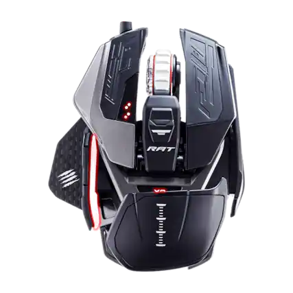 Front. Mad Catz - Mad Catz - R.A.T. PRO X3 Optical Gaming Mouse 16000 DPI and 10 Buttons - Wired - Black - BLACK.