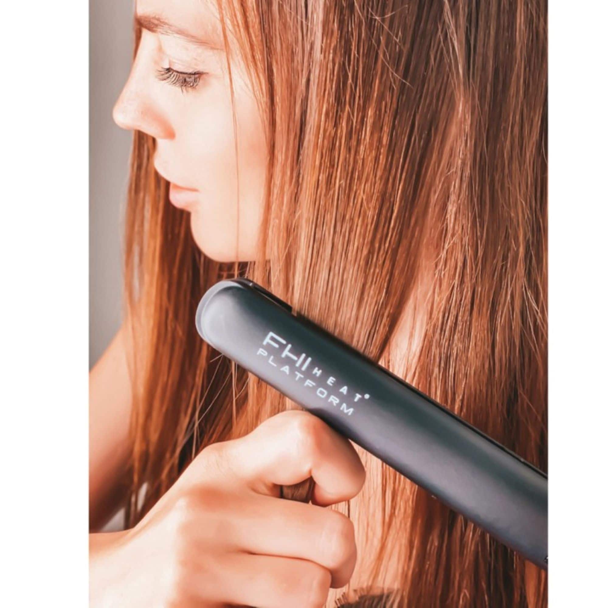 Alt View 13. FHI Heat - Platform TI Sleek Titanium Pro Styler Flat Iron 1" - for Smoothing and Straightening, All Hair Types - Black.