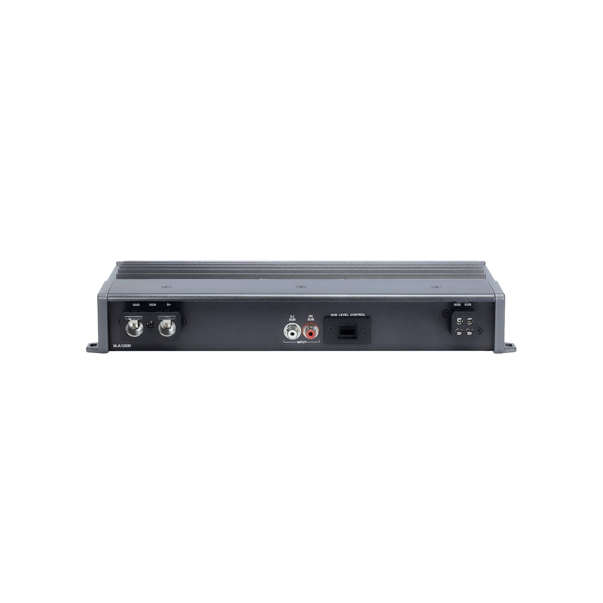 Alt View 3. Alpine - Alpine M-A120M 1200W Mono Marine Amplifier with IPX6 Waterproof Chassis - Black/Gray.