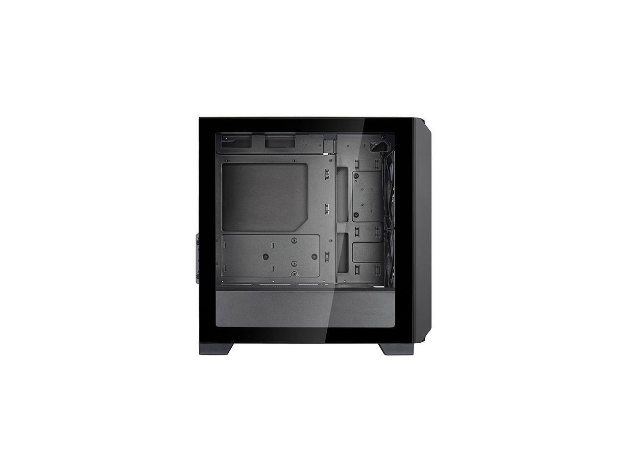 Alt View 4. SilverStone - Silverstone FARA 312Z High airflow and high capacity mATX gaming chassis - Black.