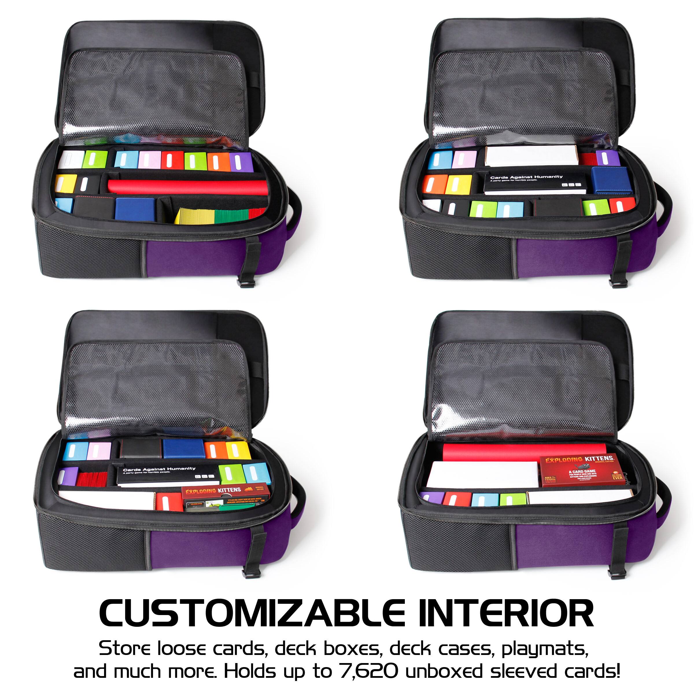 - Ed I I I e - --- - - - - : | --- - PERLONINO KITTENS n - adida FOE 1 VAEOI KITTEMS - i CUSTOMIZABLE INTERIOR Store loose cards, deck boxes, deck cases, playmats, and much more. Holds up to 7,620 unboxed sleeved cards!