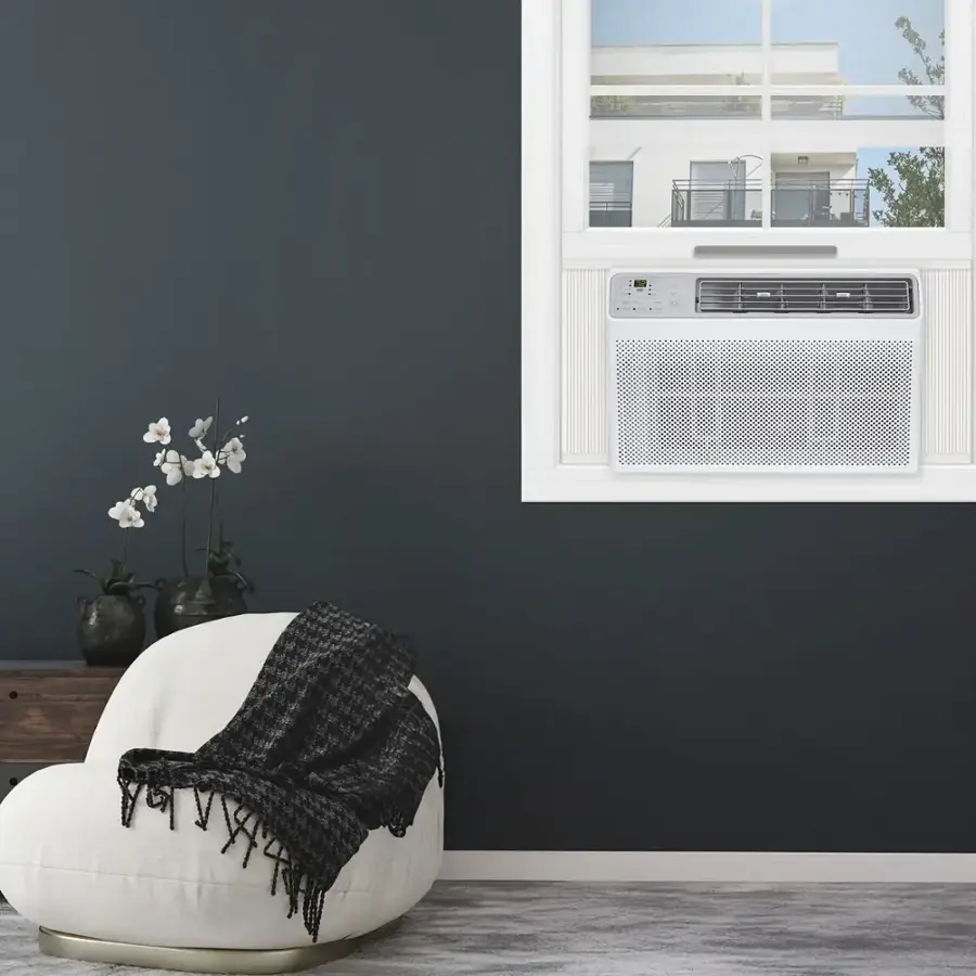 Alt View 11. TCL - 550 Sq. Ft. 12,000 BTU Smart Window Air Conditioner - White.