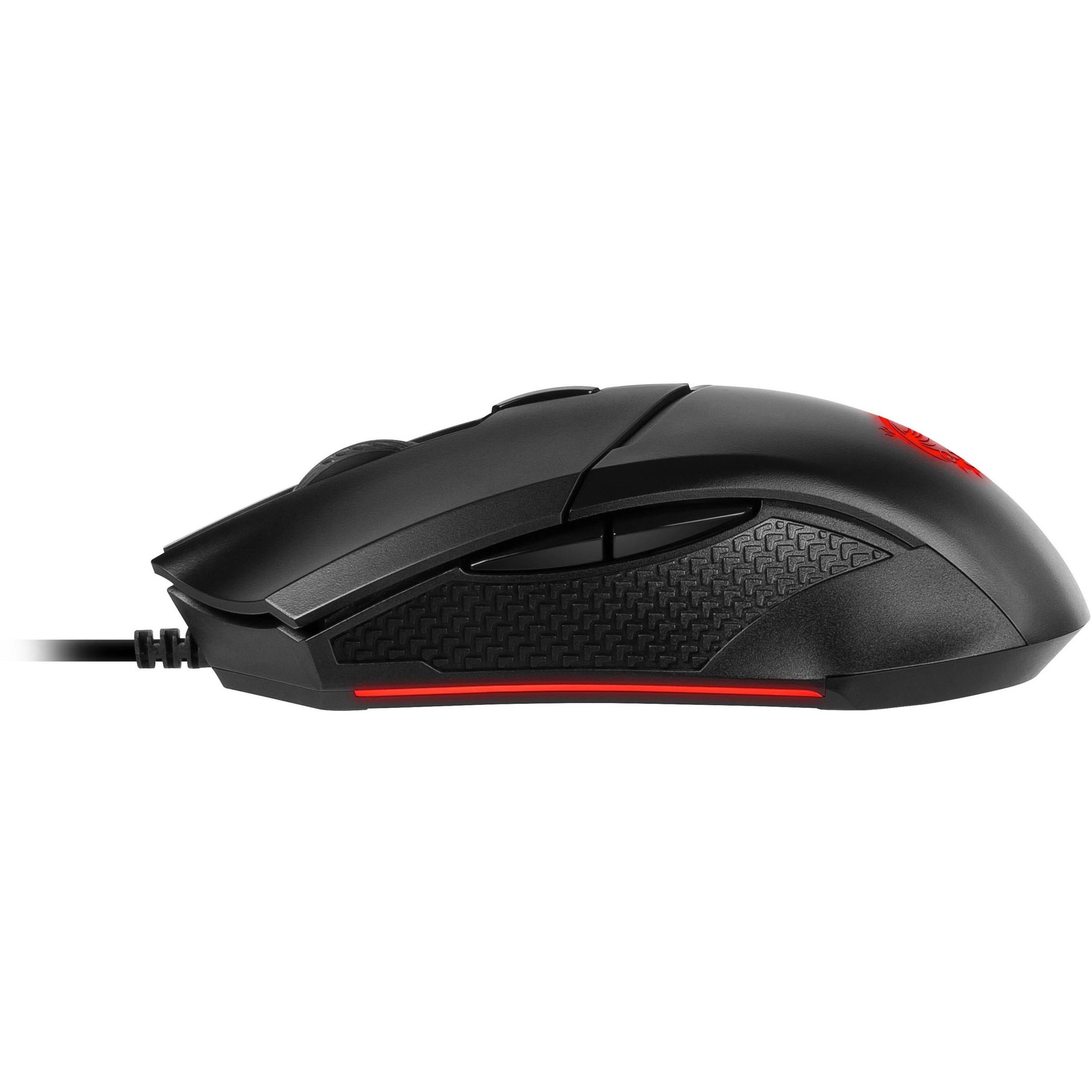 Alt View 23. MSI - Clutch GM08 Wired Optical Gaming Mouse - Black.