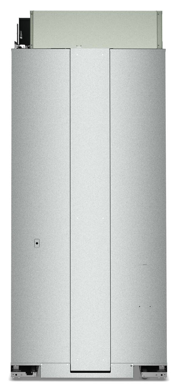Back. KitchenAid - 20.8 Cu. Ft. Built-In French Door Bottom Mount Refrigerator - Juniper.