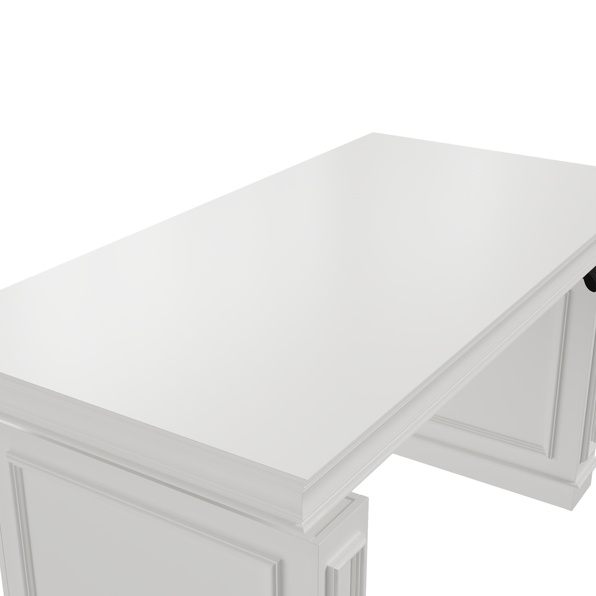 Alt View 8. Famapy - Electric Standing Desk with Side Cabinets, Heavy-Duty Height Adjustable Home Office Workstation with 4 Memory Presets - White.