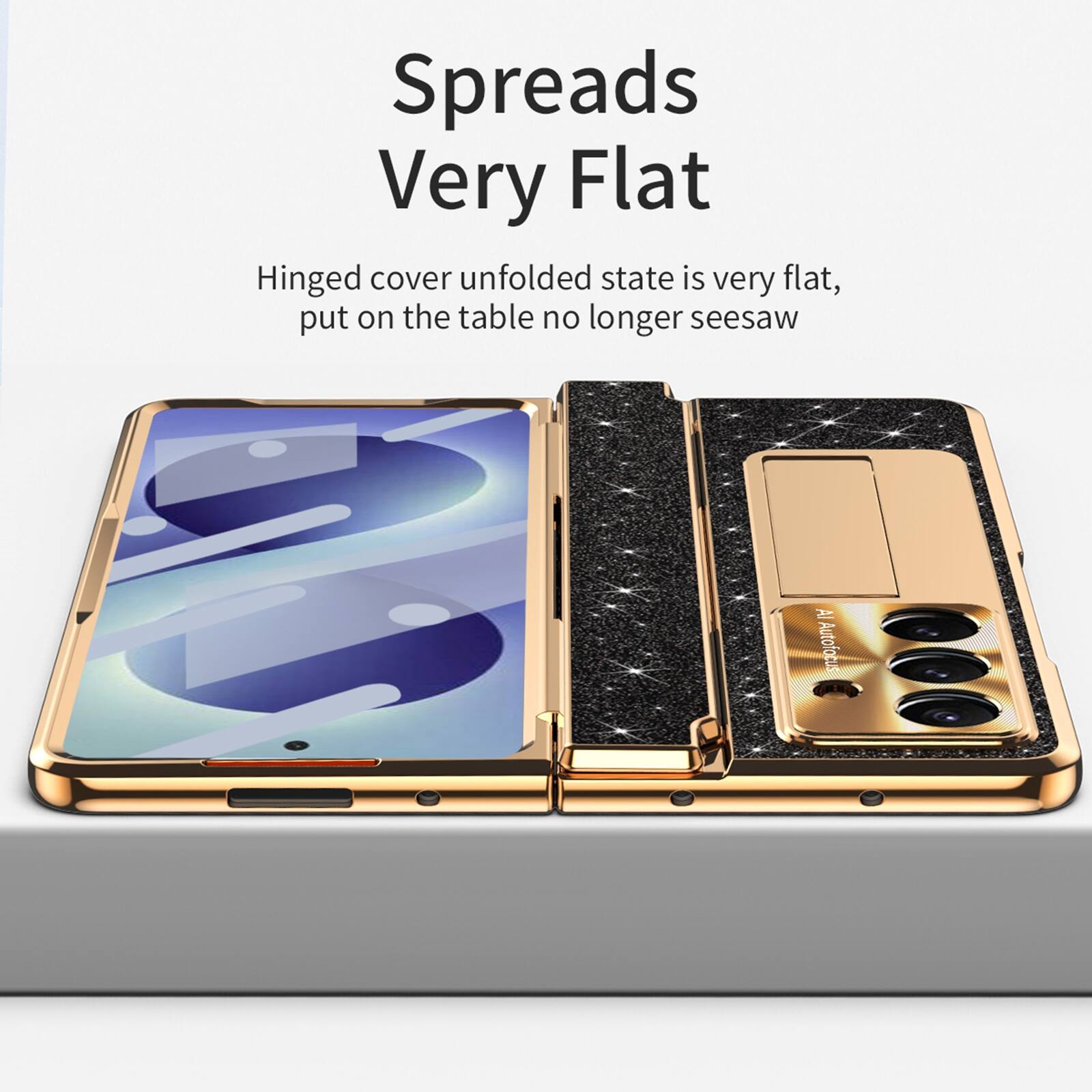 Spreads Very Flat  
Hinged cover unfolded state is very flat, put on the table no longer seesaw  
AI Autofocus