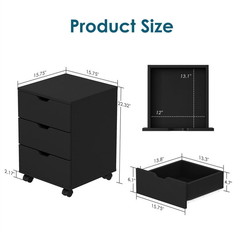 Product Size  
15.75" x 15.75" x 22.32"  
13.1" x 12" x 13.8"  
6.1" x 13.3" x 4.7"  
2.17"