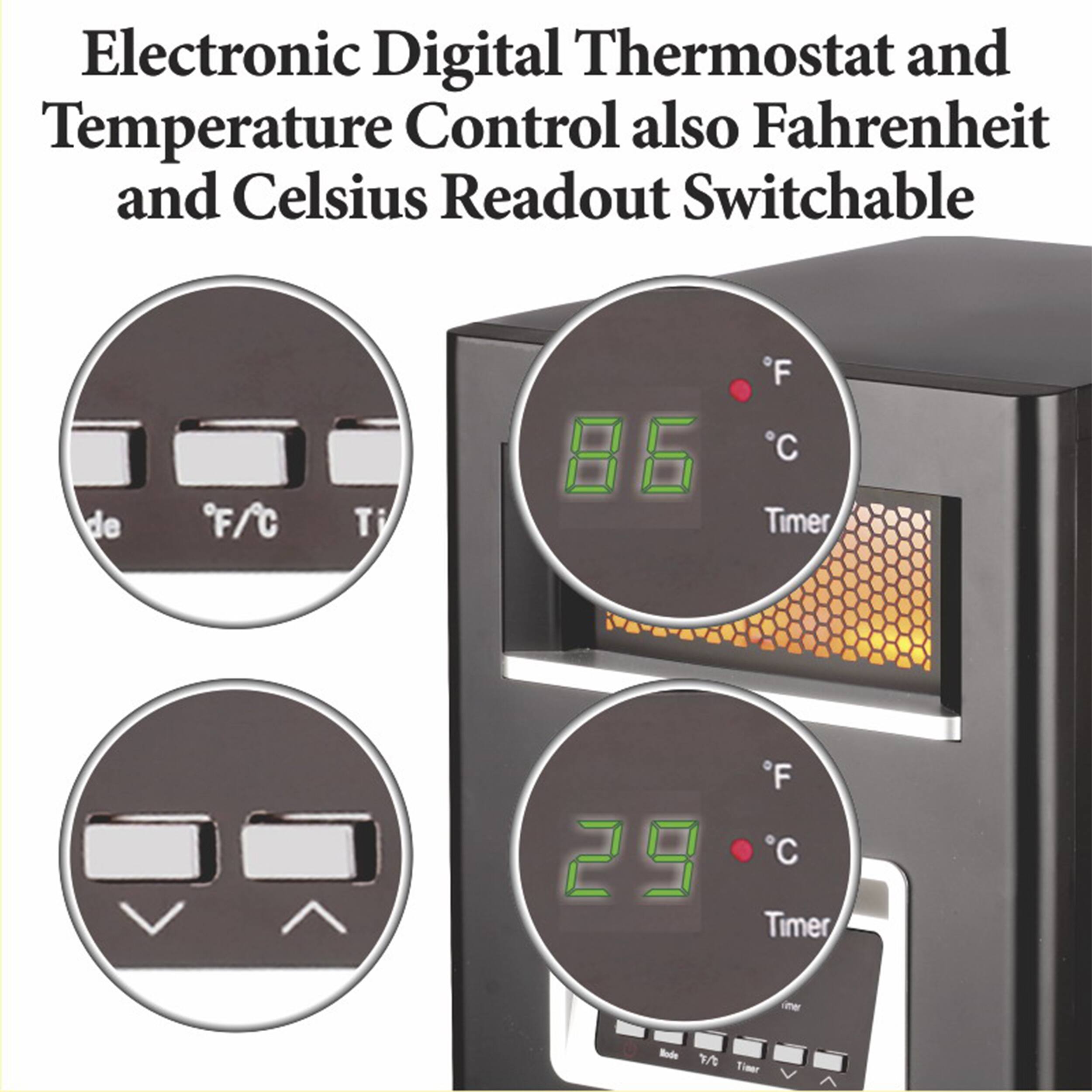 Electronic Digital Thermostat and Temperature Control also Fahrenheit and Celsius Readout Switchable de F/C Ti 86 *F C Timer 29 *F C Timer