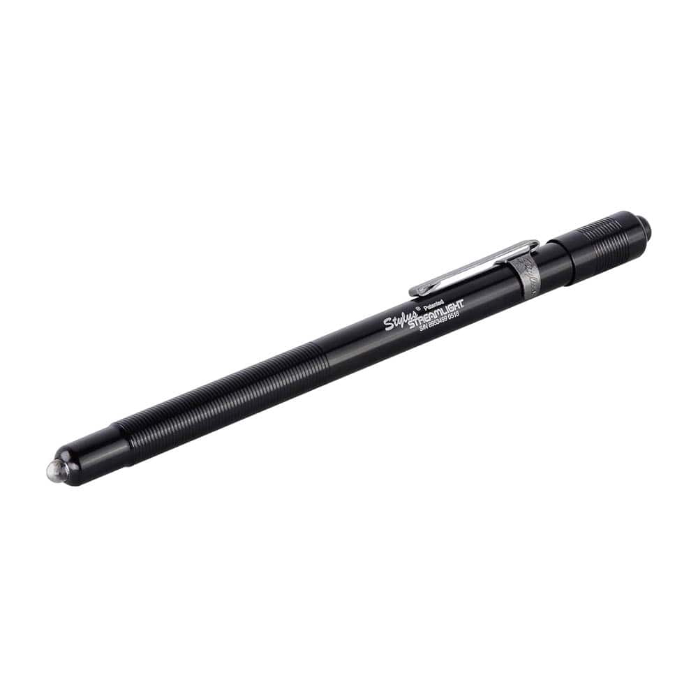 Streamlight - 65018 Stylus 11-Lumen White LED Pen Light with 3 AAAA Alkaline Batteries - Black