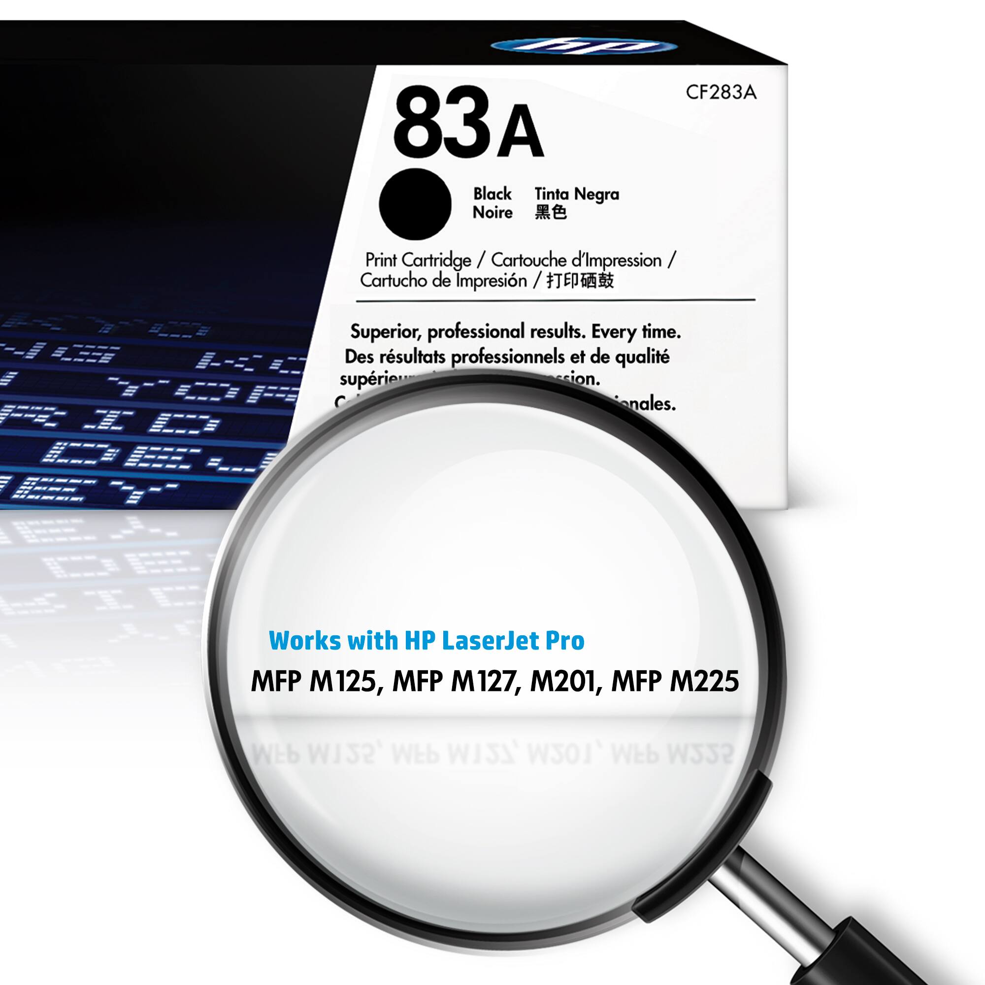 Alt View 1. HP - 83A Toner Cartridge - Black.