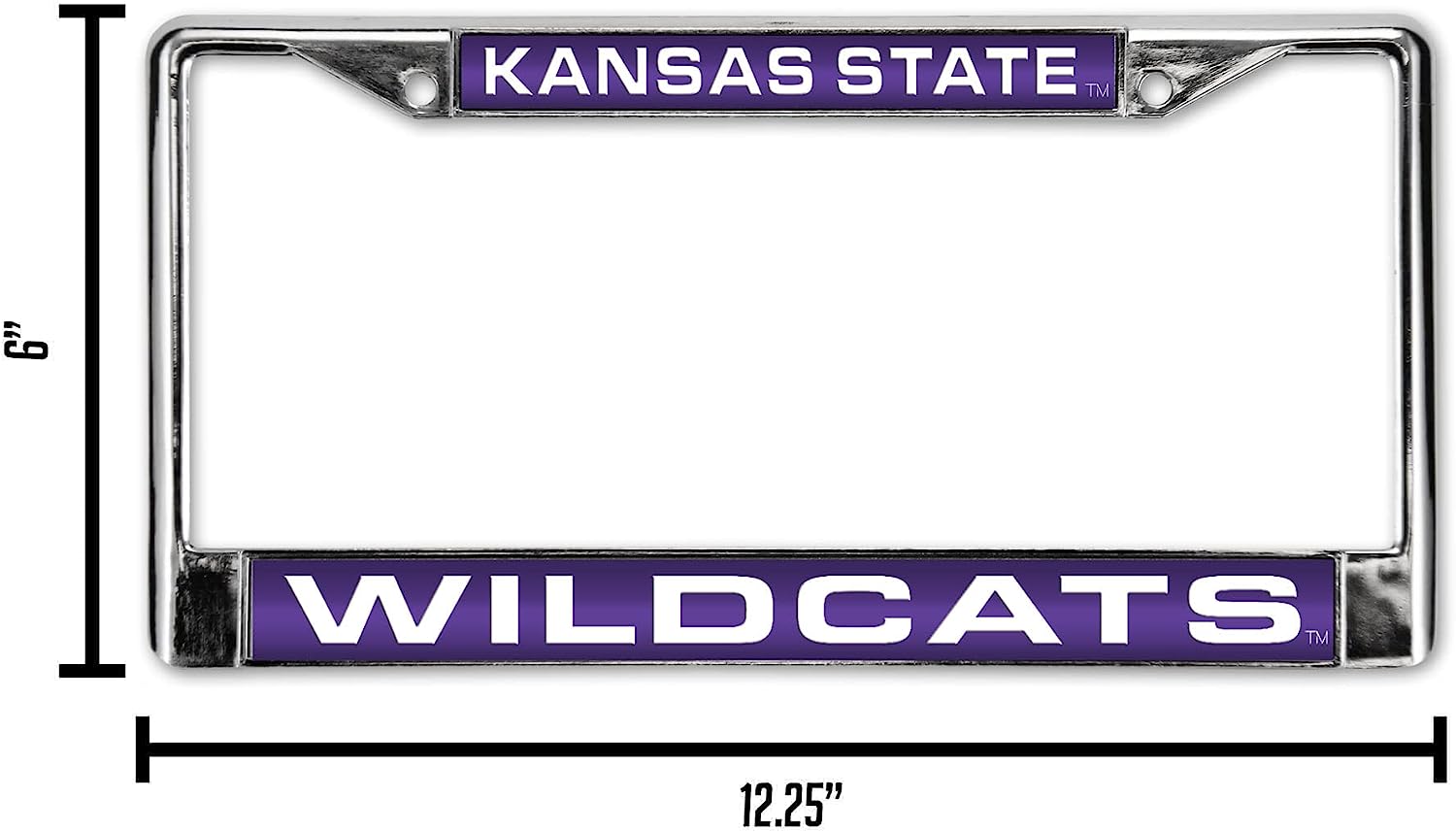 KANSAS STATE  
WILDCATS  

6"  
12.25"