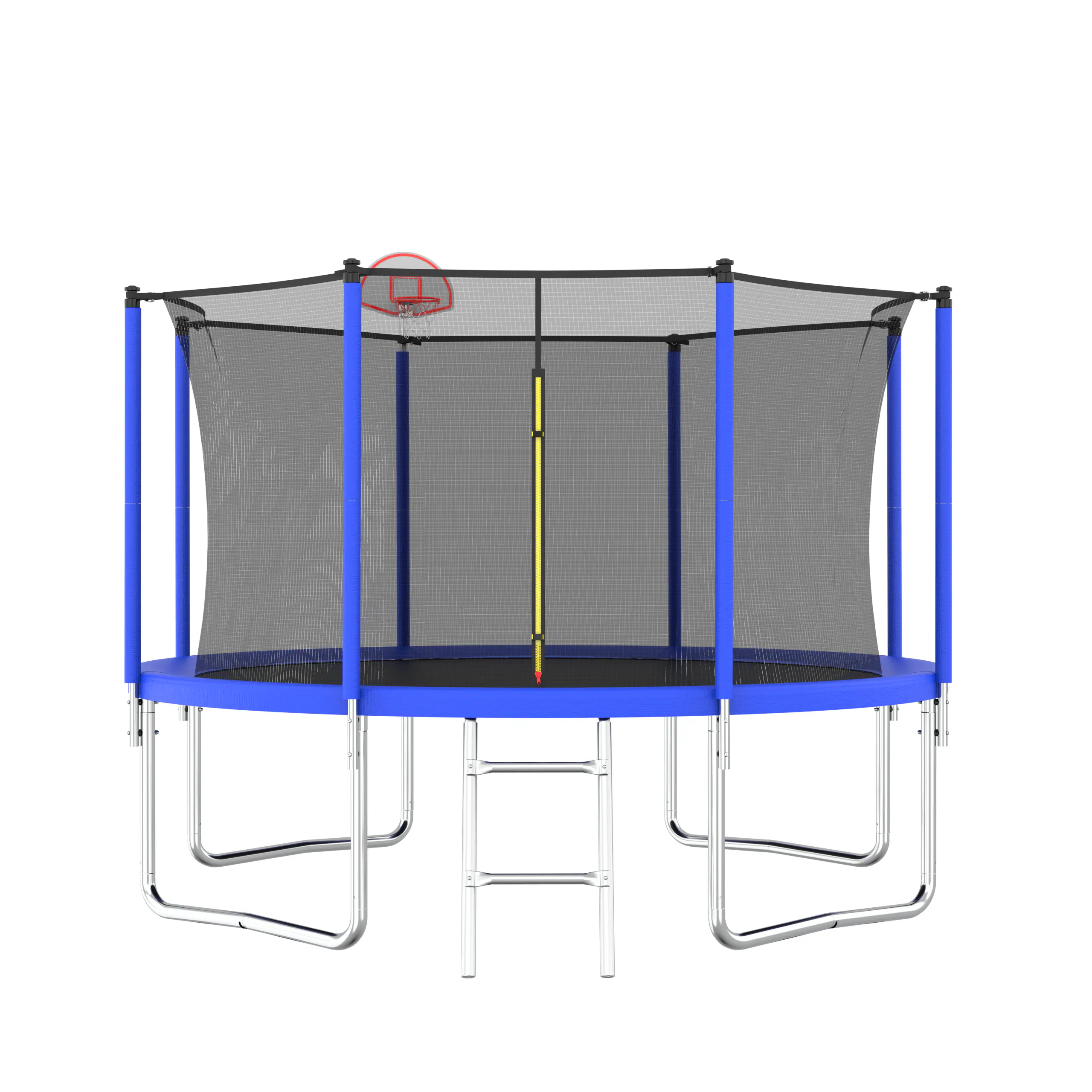 Front. LOVMOR - Lovmor 12 FT Trampoline with Basketball Hoop and Ladder Recreational Trampoline for Adults.