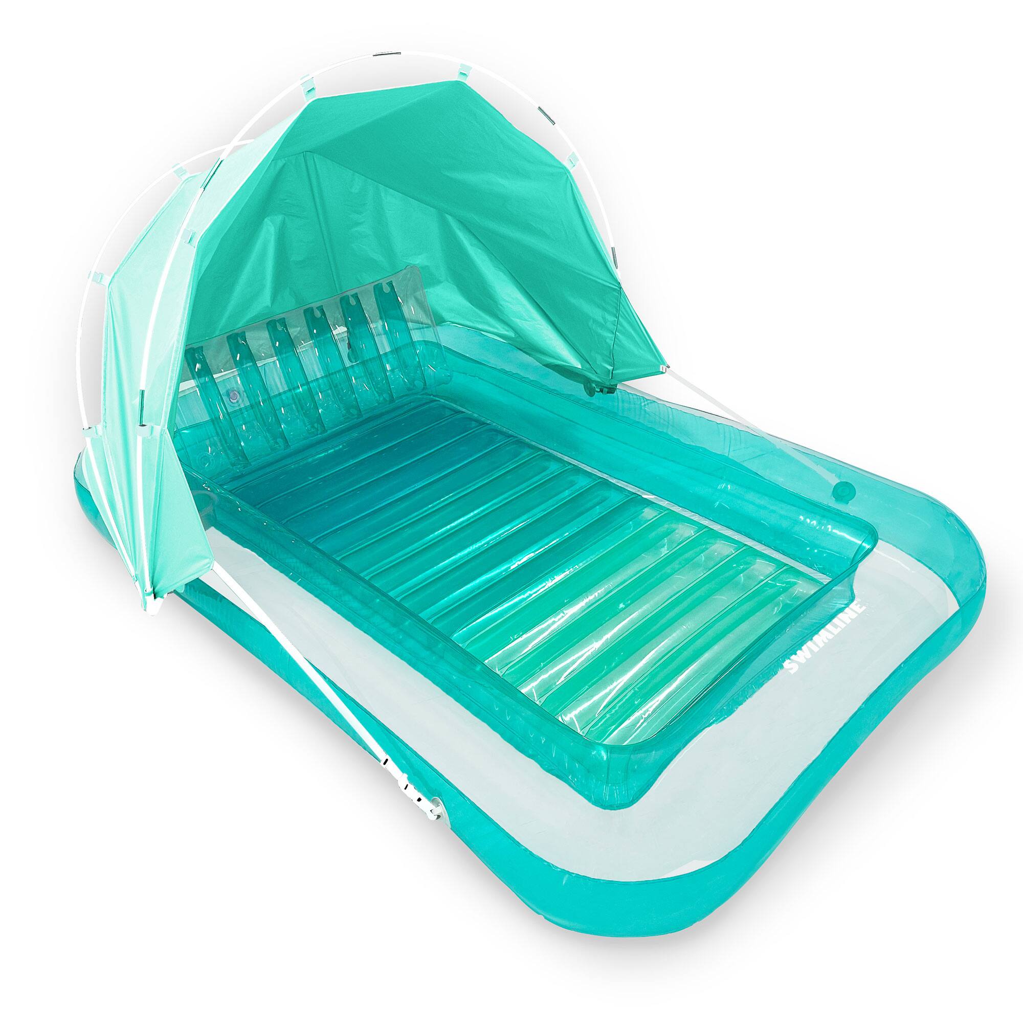 Swimline - Original Inflatable Suntan Tub Lounge Float with Adjustable Shade, Mint - Mint Green price history on PriceWatchPro