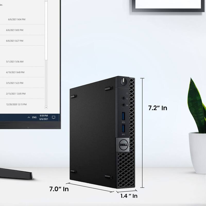 Dell Compact Size Computer Dell Refurbished Excellent 3040 Tiny Desktop Computer PC | Intel Core ...