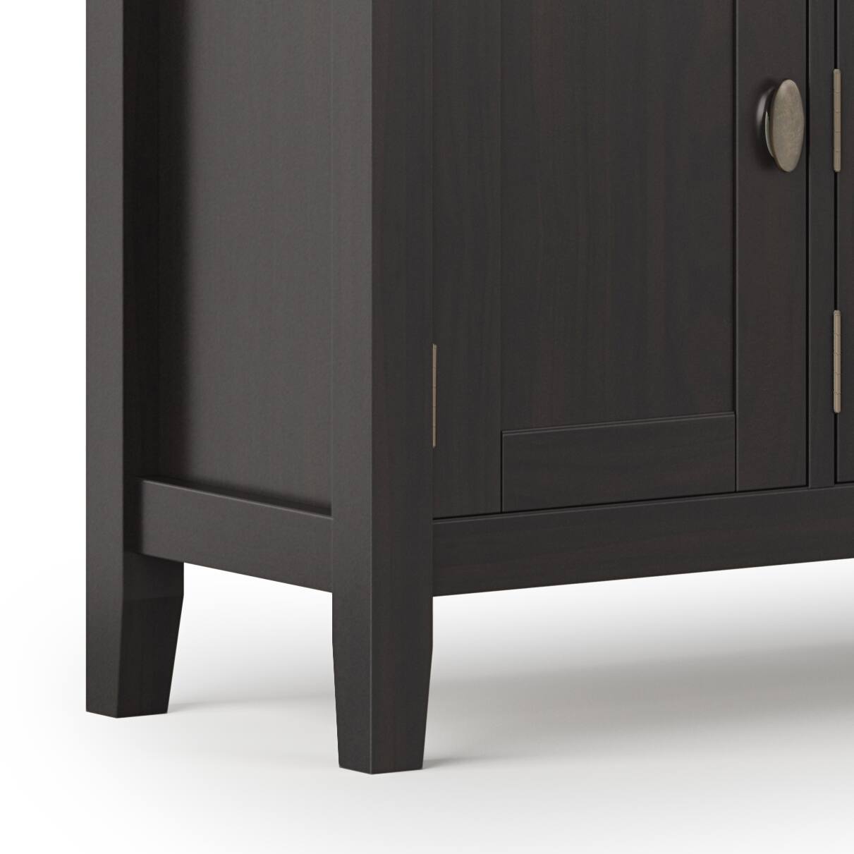 Alt View 11. Simpli Home - Warm Shaker SOLID WOOD 72 inch TV Media Stand in Light Golden Brown For TVs up to 80 inches - Light Golden Brown.