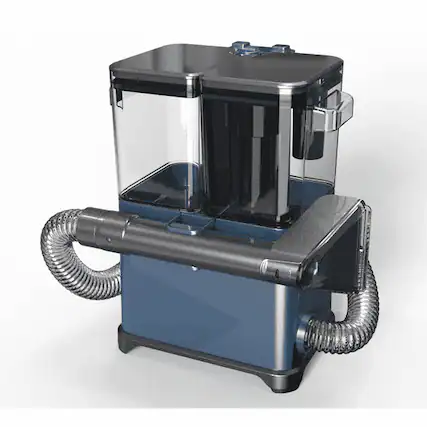 Front. MOOSOO - Mini Portable Carpet and Upholstery Spot Cleaner, Car/Auto, Sofa Detailer, with Self-Cleaning Tool - Blue.