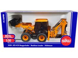 JCB 4CX Back Hoe Loader 1/50 Diecast Model by Siku - Yellow