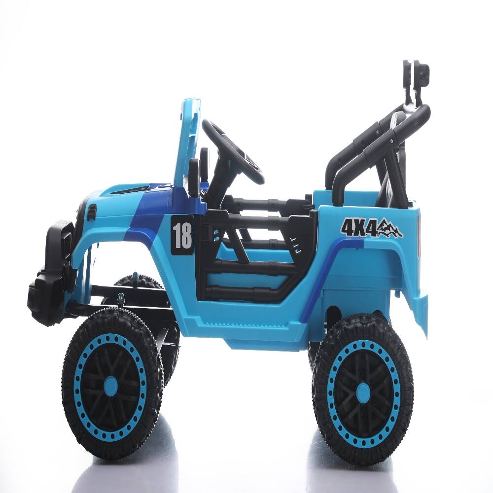 Alt View 2. Ropilly - Ropilly 12V Kids Ride On Car Blue Electric Car for Kids 3-5 Years.