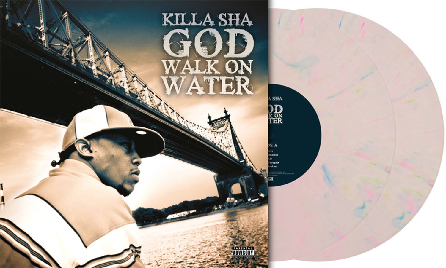 Killa Sha - God Walk On Water - Rose Multicolour Marble Vinyl   - VINYL LP price history on PriceWatchPro