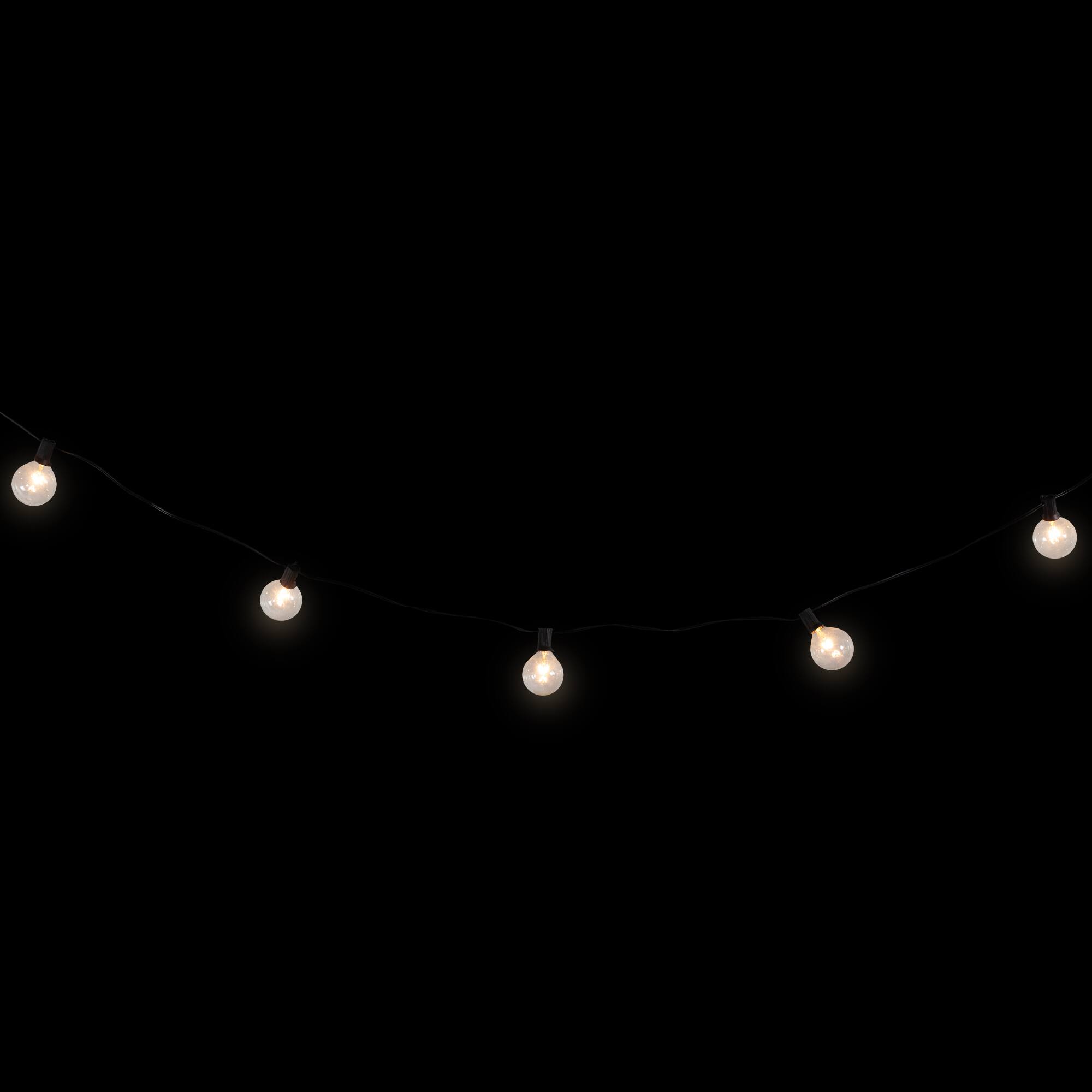 Alt View 2. Northlight - G50 Globe Christmas String Lights - 9' Black Wire - 20ct - Black.
