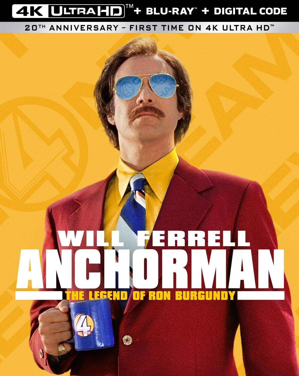 Anchorman: The Legend of Ron Burgundy   - 4K Blu-Ray [4K Ultra HD Blu-ray]