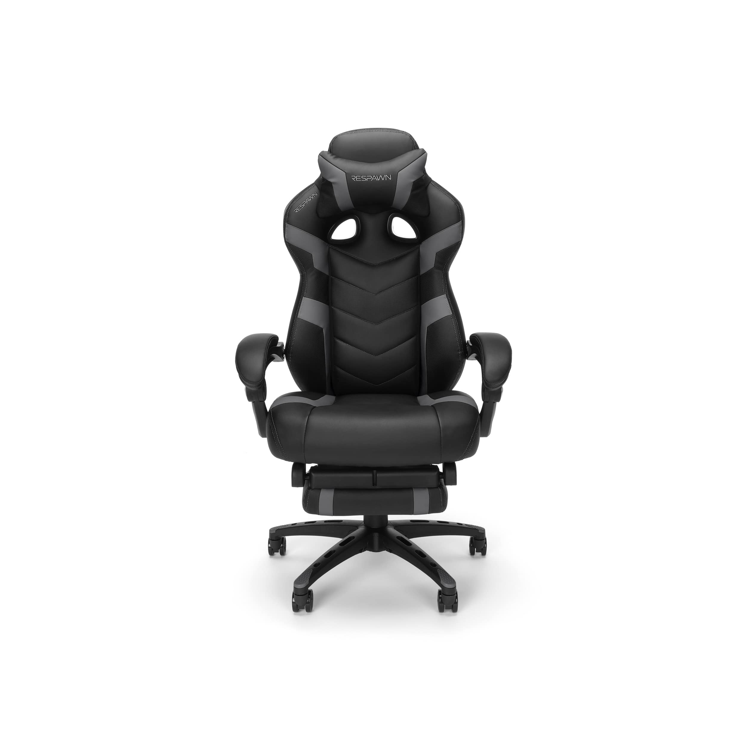 Respawn Products - RESPAWN 110 Pro Gaming Chair - Gaming Chair with Footrest, Ergonomic Computer Desk Chair - Grey - 51.2